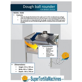 T7000 Máquina para Tortillas de hariana de trigo con parrilla